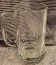 Collins Digital Avionics Aerospace BAe 800 Beer Mug Glass March Vintage 1986 picture