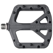 FIFTY-FIFTY Mountain Bike Pedals, Non-Slip MTB Nylon Composite Flat Pedals Grey picture