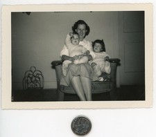 Vintage 1950s photo / Bigfoot Girl is Beginning to Wonder About Mutant Brother picture