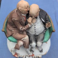Reuge Musicbox playing 'memories', 2 old men sharing and chuckle picture