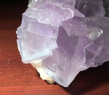 Zoned Purple & Blue FLUORITE w Barite - Blanchard Mine, Bingham, New Mexico  picture