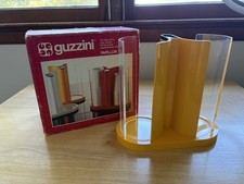 Vintage retro 1980s Guzzini Papillon Furio Minuti Cup Holder w/ box yellow Rare picture