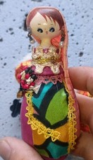 Vintage Disneyland Kokeshi Wood Souvenir Doll, It's a Small World, Disney picture