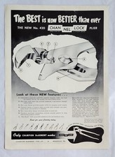 1950s New No. 42 Channel Lock Pliers Print Ad 8 x 11