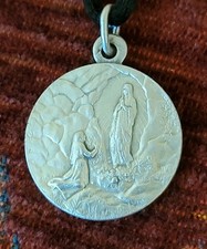 St. Bernadette Vintage & New Medal Catholic France Patron For Illness A. Penin picture