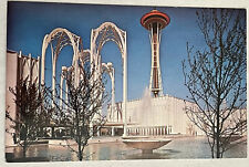 Seattle Worlds Fair 1962 Pacific Science Center Space Needle Washington Postcard picture