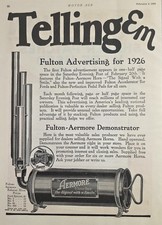 1926 Print Ad The Aermore Exhaust Horn Hand Operated for Cars Fulton-Aermore picture