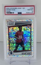 2022 Panini Score Ligue 1 Desired Gifted RC Swirl SSP Retail PSA 10 GEM MINT POP 1 picture