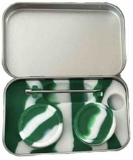 5ml Silicone Containers Green And White With Tool Tin Kit, Wax And Clay Scupting picture