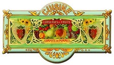 French Advertising Kitchen Sign - Cuisine Fruit picture