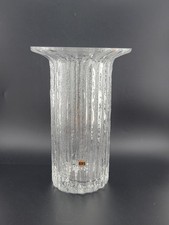 Rare Iittala Finland Crystal Vertica Vase designed by Timo Sarpaneva. Signed.  picture