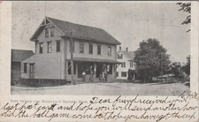Post Office Middleton Square MA Store Front Street View 1907 Postcard picture