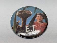 Vintage E.T. Extra Terrestrial Movie Cinema Pinback Button 2.25