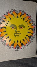 Vintage 1972 Roach Iron On Transfer Hippy Sun DayGlo Blacklight Original NOS picture