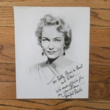 VINTAGE 1950'S RARE WINIFRED AINSLEE BROADWAY ACTRESS SIGNED AUTOGRAPH PHOTO picture