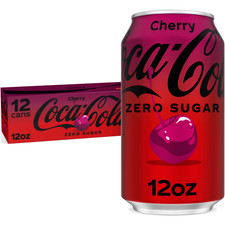 Coca-Cola Zero Sugar Cherry Float 12oz Cans 12 Pack Fridge Pack  picture