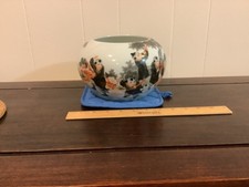Vintage Chinese Famille Rose Porcelain Jar, Children Playing, Qianlong Mark picture