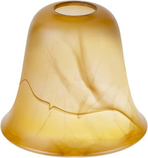 Cracks Amber Glass Shade, Lighting Fixture Accessory Lampshade Glass Replacement picture