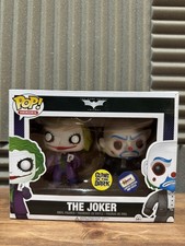 Funko Pop Dark Knight The Joker Glow Gemini Exclusive 2 pack  picture