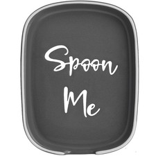 Ceramic Spoon Rest for Stove Top, DAYYET Large Holder Large, Gray picture