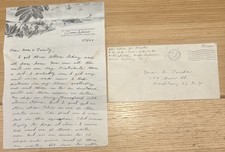 WWII 1944 U.S. Marine Corps Camp Lejeune North Carolina Letter Correspondence picture