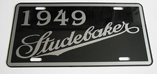 1949 STUDEBAKER Metal License Plate Champion Commander Starliner Truck Classic picture