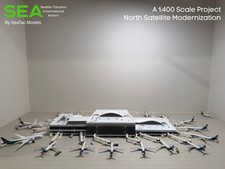 1:400 Model Of Seattle Tacoma Airport North Satellite (n-gates) *Pre-order picture