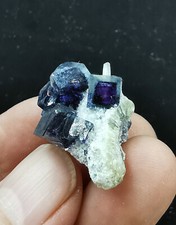 7g Top Natural Transparent Purple Phantom Fluorite Quartz Specimen Mongolia picture