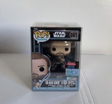 Funko Pop Star Wars Obi-Wan Kenobi Kyber Crystal #861 NYCC Exclusive + Protector picture