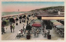 Vintage Deauville France Boardwalk Beach La Plage Fleurie Postcard GABY picture