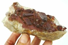 252g Natural Hematoid Quartz Crystal Cluster Brazil Crystal Healing picture