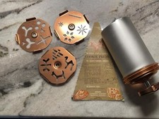 Vintage Mirro Aluminum Copper Dial A Cookie Pastry Press Discs Instructions MCM picture