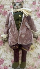 Katherine's Collection Victorian Cat Doll Vintage-look Fancy Outfit EUC picture