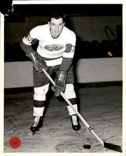 JDE6 Original James D. McCarthy Photo DON POILE 1950s DETROIT RED WINGS CENTER picture