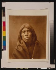 Photo:Quniaika Mohave Man Portrait c1903 Edward S Curtis Blanket Hair picture