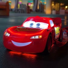 Disney Parks Cars Lightning McQueen 20th Anniversary Popcorn Bucket Lights Up picture