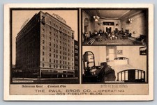 Auditorium Hotel Cleveland Ohio Multi-View Vintage Postcard Lumitone picture