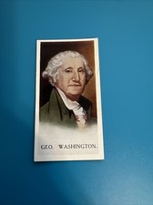Tobacco Card - 1927 - Carreras - FAMOUS MEN - Card #19 GEORGE WASHINGTON picture