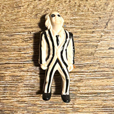 Beetlejuice Black & White Striped Suit Figurine Kenner Unboxed accessory. Rare  picture