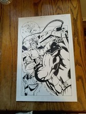 Original Artwork Compu-M.E.C.H. Page #15 Issue #2 By Theodore Riddle  picture