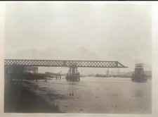 Jules Duclos Historic French Photograph Pont de Lorient. Railroad Bridge picture