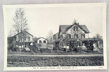 VTG 1931 COCHECTON NY PC A SCHAEFER HOUSE LAKE HUNTINGTON Teich Archives MINT picture