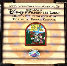 Vtg 2000 Disney Villas At Wilderness Lodge Grand Opening LE Vacation Club Pin picture