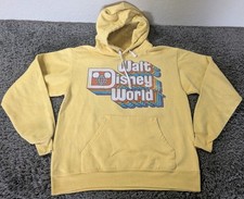 Disney Hoodie Unisex S Graphics Yellow Walt Disney World Adult Long Sleeve  picture