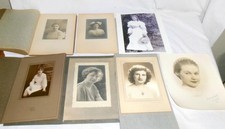 Lot of 7 Vintage Photos Women's Portraits 1912 to 1950s  Black/White & Color picture