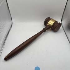 Vintage Wooden Judge’s Gavel Engraved picture