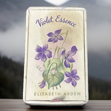 Vintage 1930s Elizabeth Arden Violet Essence Perfume Bottle Mini in Box Empty picture