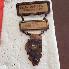 Name ID Badge Pinback Souvenir Modern Woodmen of America Chicago Pin Private picture