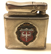 Ibelo Monopol FL400 Lighter Vintage Frankfurt Germany Souvenir Enamel Crest Petr picture