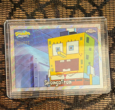 Topps 2025 Topps Chrome SpongeBob SquarePants #39 SpongeTron 001/175 CARD #1 picture